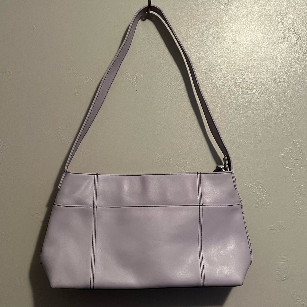 Daniel Joseph Leather Purple Pastel Shoulder Bag - Picture 3 of 16